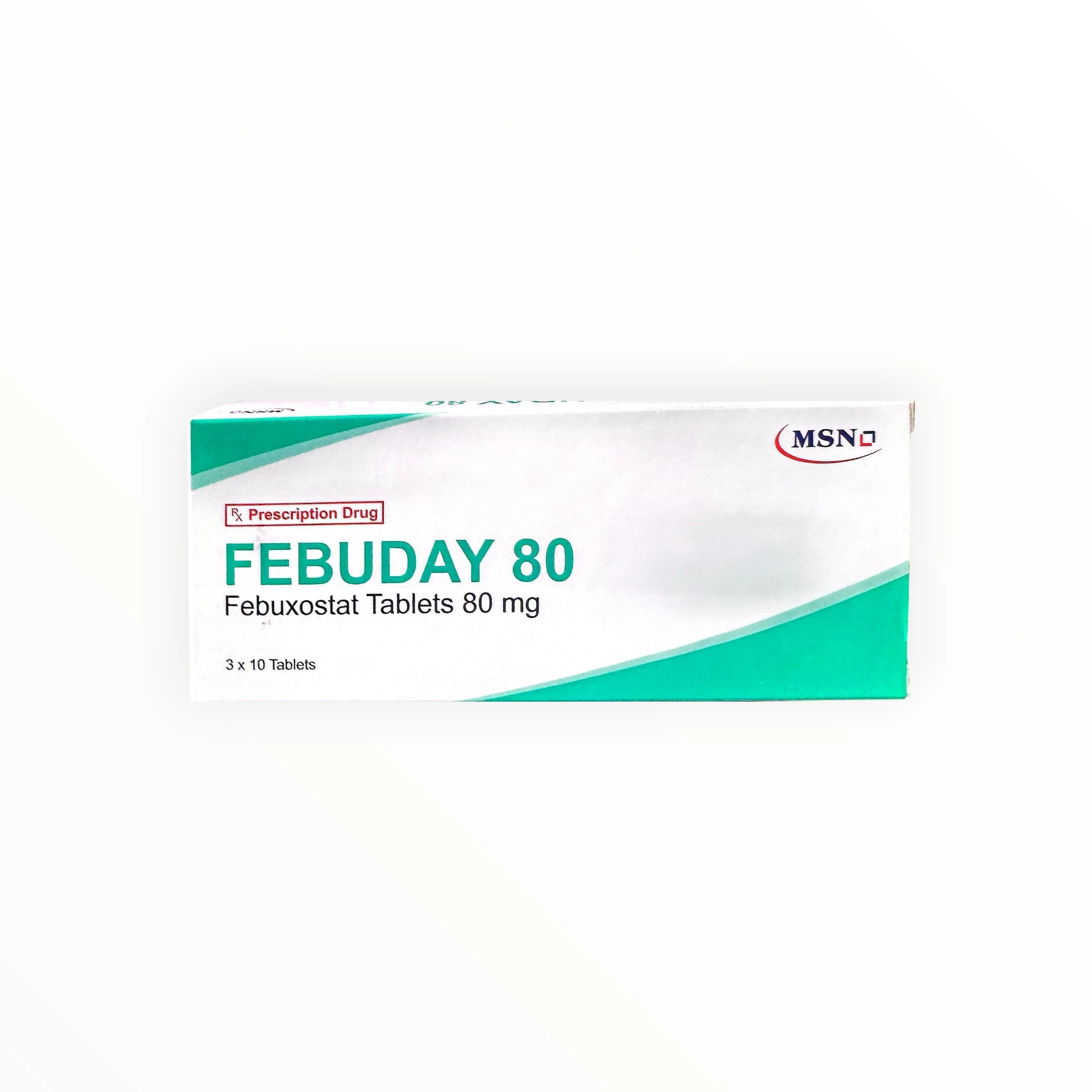 Thuốc Febuday 80 Febuxostat 80mg điều trị tăng acid uric mạn tính, bệnh gút (Hộp 3 vỉ x 10 viên) 1 Thuốc Febuday 80 Febuxostat 80mg điều trị tăng acid uric mạn tính, bệnh gút (Hộp 3 vỉ x 10 viên) - hộp 2