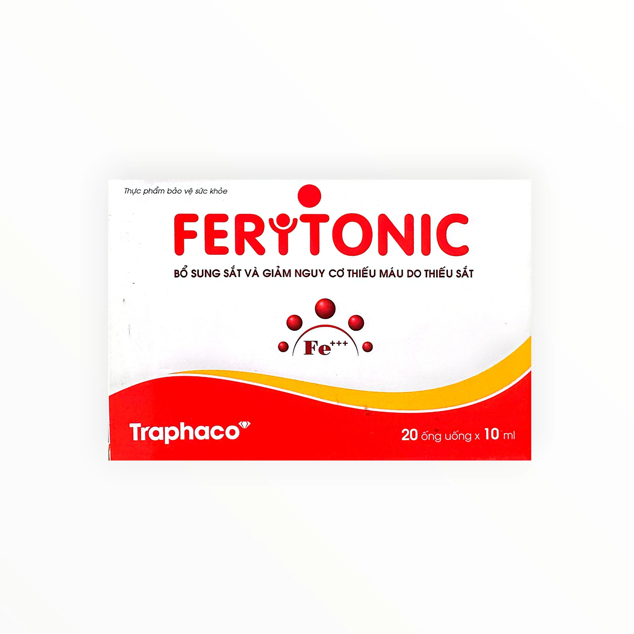 Siro uống Feritonic bổ sung sắt, giảm nguy cơ thiếu máu do thiếu sắt (Hộp 20 ống x 10ml) 1 Feritonic - hộp 1