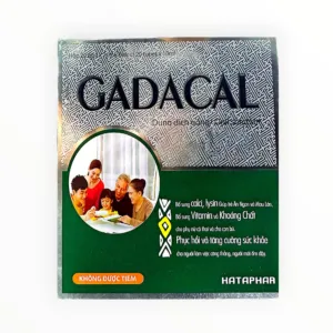Gadacal - Dung dịch uống bổ sung Calci, Lysin và Vitamin tổng hợp - hộp 1