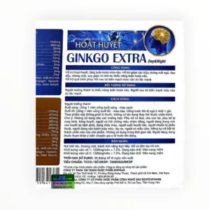 Hoạt Huyết Ginkgo Extra Day & Night - hộp 3
