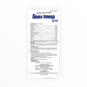 Ginko Omega Q10 - tờ hướng dẫn sử dụng 1
