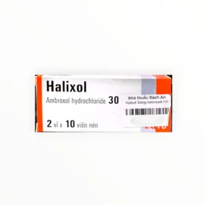 Thuốc Halixol viên nén 30mg Ambroxol hydrochloride long đờm, tiêu chất nhầy đường hô hấp (Hộp 2 vỉ x 10 viên) - hộp 1