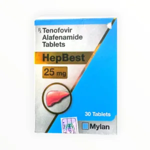 Nhà Thuốc Bách An - Chuỗi nhà thuốc uy tín Hà Nội 53 Thuốc HepBest Tenofovir Alafenamide 25mg điều trị viêm gan B mạn tính (Hộp 1 lọ 30 viên) - hộp 1