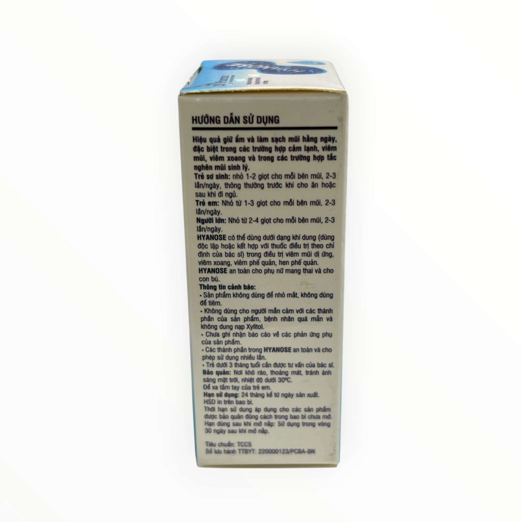 Dung dịch khí dung Hyanose hỗ trợ vệ sinh, dưỡng ẩm mũi (Lọ 8 ml) 4 hyanose 4