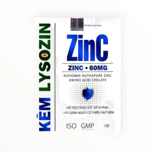 Kẽm Lysozin ZinC 60mg - hộp 1