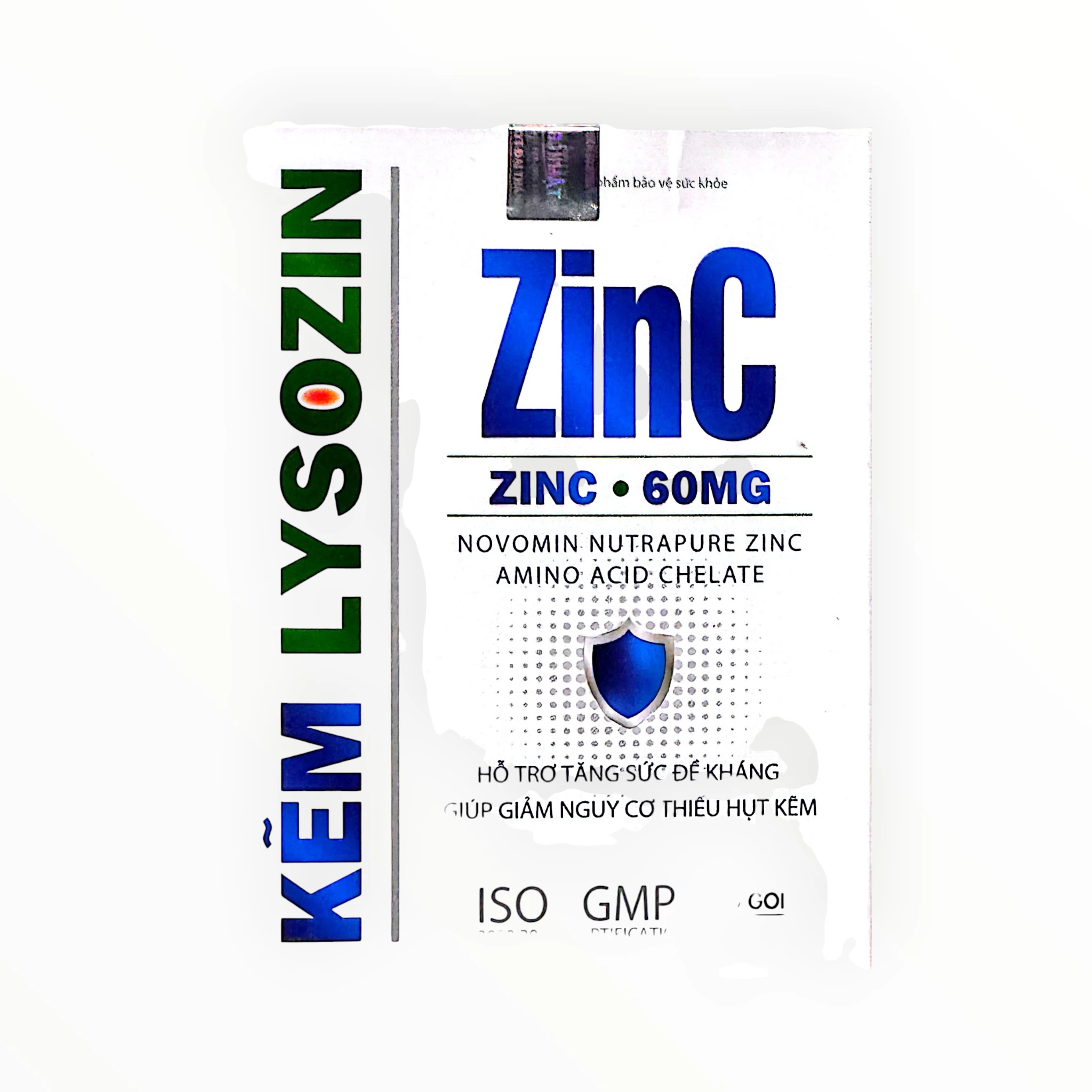 Dung dịch uống Kẽm Lysozin ZinC 60mg tăng sức đề kháng, giảm thiếu hụt kẽm (Hộp 20 gói x 10ml) 1 Kẽm Lysozin ZinC 60mg - hộp 1
