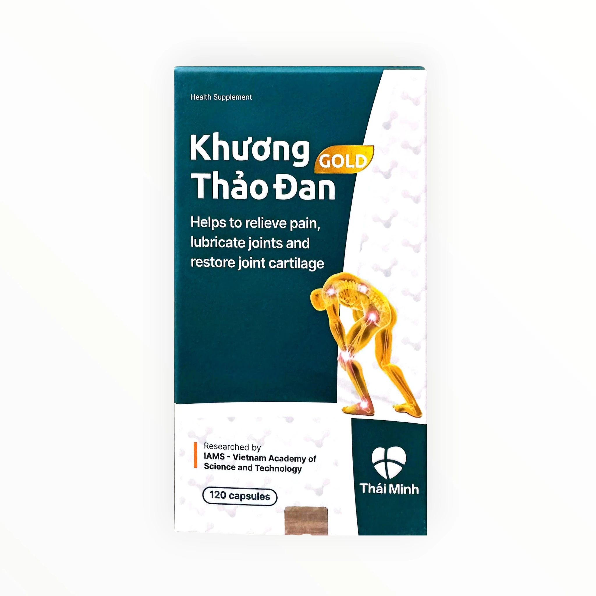 Viên nang Khương Thảo Đan Gold giảm đau nhức, thoái hóa khớp và cột sống (Hộp 120 viên) 1 Khương Thảo Đan Gold - hộp 1
