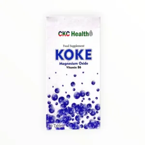 Viên uống Koke CKC Health Magie oxit 500mg, Vitamin B6, D3 hỗ trợ cải thiện tình trạng căng thẳng (Hộp 60 viên) - hộp 1