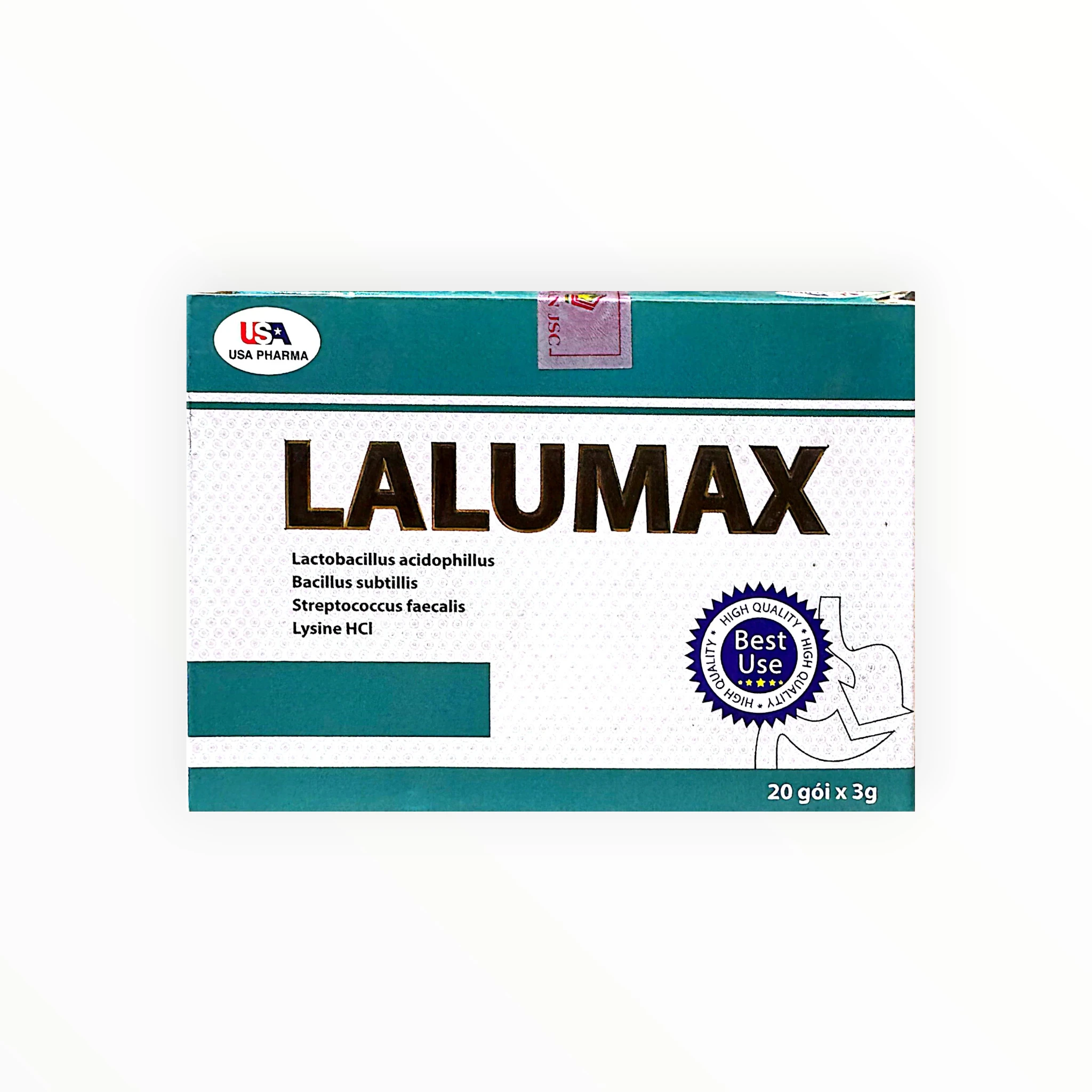 Cốm Lalumax bổ sung lợi khuẩn, cải thiện rối loạn tiêu hóa (Hộp 20 gói x 3g) 1 Lalumax - hộp 1