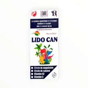 Siro Lido Can Calci citrat 1200mg, Magie citrat 720mg, Vitamin K2, D hỗ trợ hệ xương và răng của trẻ (Chai 100ml) - hộp 1