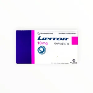 Thuốc Lipitor 10mg Atorvastatin điều trị tăng cholesterol máu, tăng lipid máu (Hộp 3 vỉ x 10 viên) - hộp 1