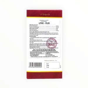 Viên nang Litho Plus hỗ trợ bổ sung canxi, giảm loãng xương (Hộp 60 viên) 12 Litho Plus Sanct Bernhard - hộp 6