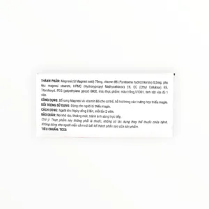 Magnesi B6 Đại Uy - hộp 2
