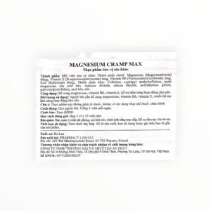 Magnesium Cramp Max - hộp 3