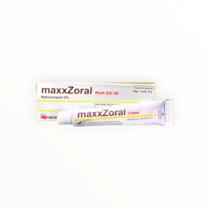 Kem bôi da maxxZoral Ketoconazol 2% kháng nấm, trị nấm kẽ chân, nấm da đùi, hăm da do nhiễm nấm Candida (Tuýp 10g) - tuýp 1
