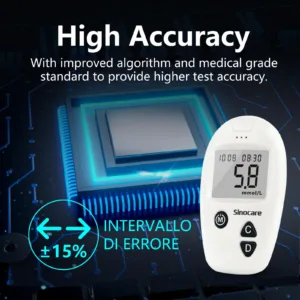 Máy đo đường huyết Safe-Accu Sinocare dùng tại nhà - thiết bị 3