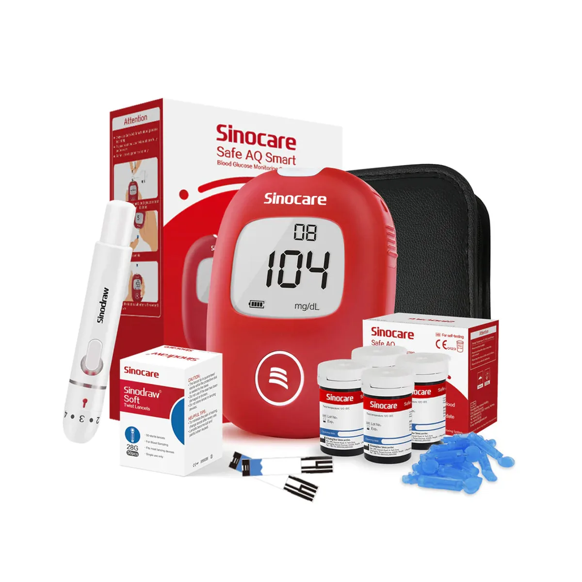 Máy đo đường huyết Sinocare Safe AQ Smart – Đo nhanh 5 giây, cần 0,6 µL máu 2 Máy đo đường huyết Safe AQ Smart Sinocare giá tiết kiệm - thiết bị 2