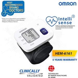 Hộp máy đo huyết áp Omron HEM-6161
