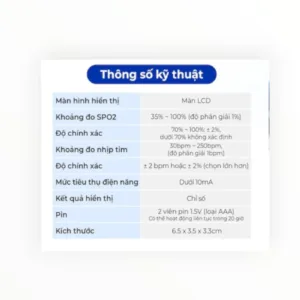 Máy đo SpO2 kẹp ngón tay Oromi X1908 đo oxy máu và nhịp tim - thiết bị 4