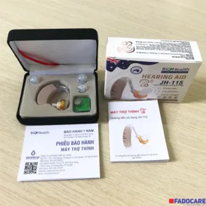 Máy trợ thính BioHealth JH-115 đeo sau tai cho người nghe kém - thiết bị