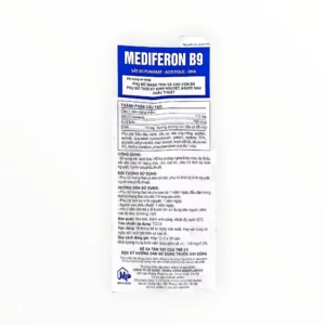 Viên nang mềm Mediferon B9 Sắt (II) Fumarat, Acid Folic, DHA bổ sung sắt cho bà bầu (Hộp 10 vỉ x 10 viên) - hộp 4