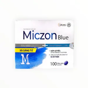 Viên nén bao phim Miczon Blue Râu mèo 275mg, Xà sàng tử 100mg giúp lợi tiểu, hỗ trợ giảm nguy cơ sỏi thận (Hộp 100 viên) - hộp 1