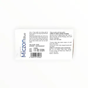 Viên nén bao phim Miczon Blue Râu mèo 275mg, Xà sàng tử 100mg giúp lợi tiểu, hỗ trợ giảm nguy cơ sỏi thận (Hộp 100 viên) - tờ hướng dẫn sử dụng 1