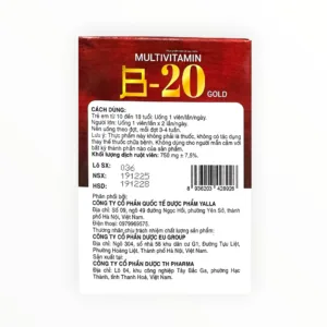 Multivitamin B-20 Gold - hộp 2