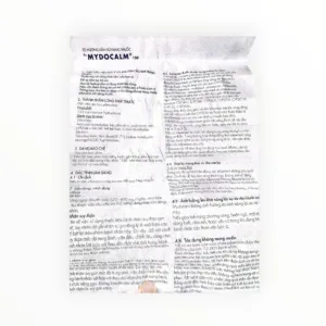 Thuốc Mydocalm 150 Tolperisone HCl 150mg điều trị co cứng cơ sau đột quỵ ở người lớn (Hộp 3 vỉ x 10 viên) - tờ hướng dẫn sử dụng 1
