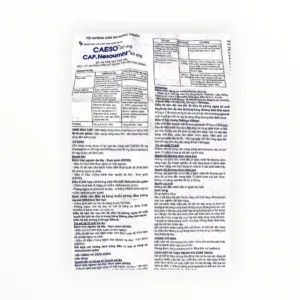 Thuốc CAP.Nesoumht 40 Esomeprazole điều trị viêm loét thực quản do trào ngược, diệt H. pylori (Hộp 3 vỉ x 10 viên) 15 CAP.Nesoumht 40 - tờ hướng dẫn sử dụng 1