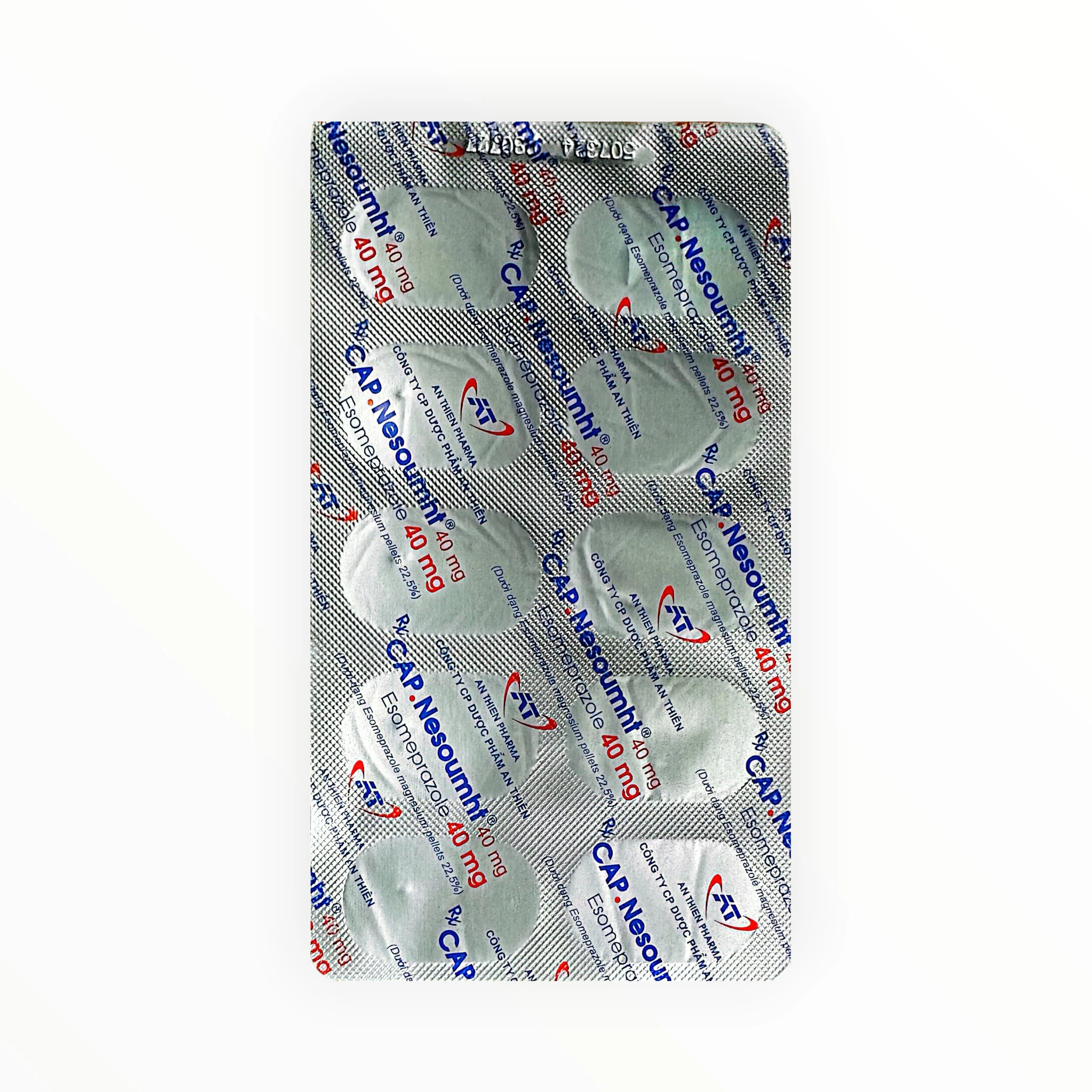 Thuốc CAP.Nesoumht 40 Esomeprazole điều trị viêm loét thực quản do trào ngược, diệt H. pylori (Hộp 3 vỉ x 10 viên) 4 CAP.Nesoumht 40 - vỉ 1