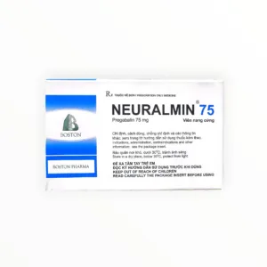 Thuốc Neuralmin 75 Pregabalin 75mg điều trị đau thần kinh, hỗ trợ động kinh, rối loạn lo âu lan tỏa, đau cơ xơ hóa (Hộp 2 vỉ x 14 viên nang cứng) - hộp 2