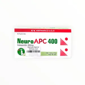 Thuốc viên nang cứng NeuroAPC 400 Gabapentin 400mg điều trị co giật cục bộ, đau thần kinh ngoại biên (Hộp 2 vỉ x 14 viên) - hộp 1