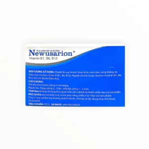 TPCN Newusarion Vitamin B1 B6 B12 hỗ trợ giảm đau dây thần kinh, suy nhược thần kinh (Hộp 10 vỉ x 10 viên) - hộp 3