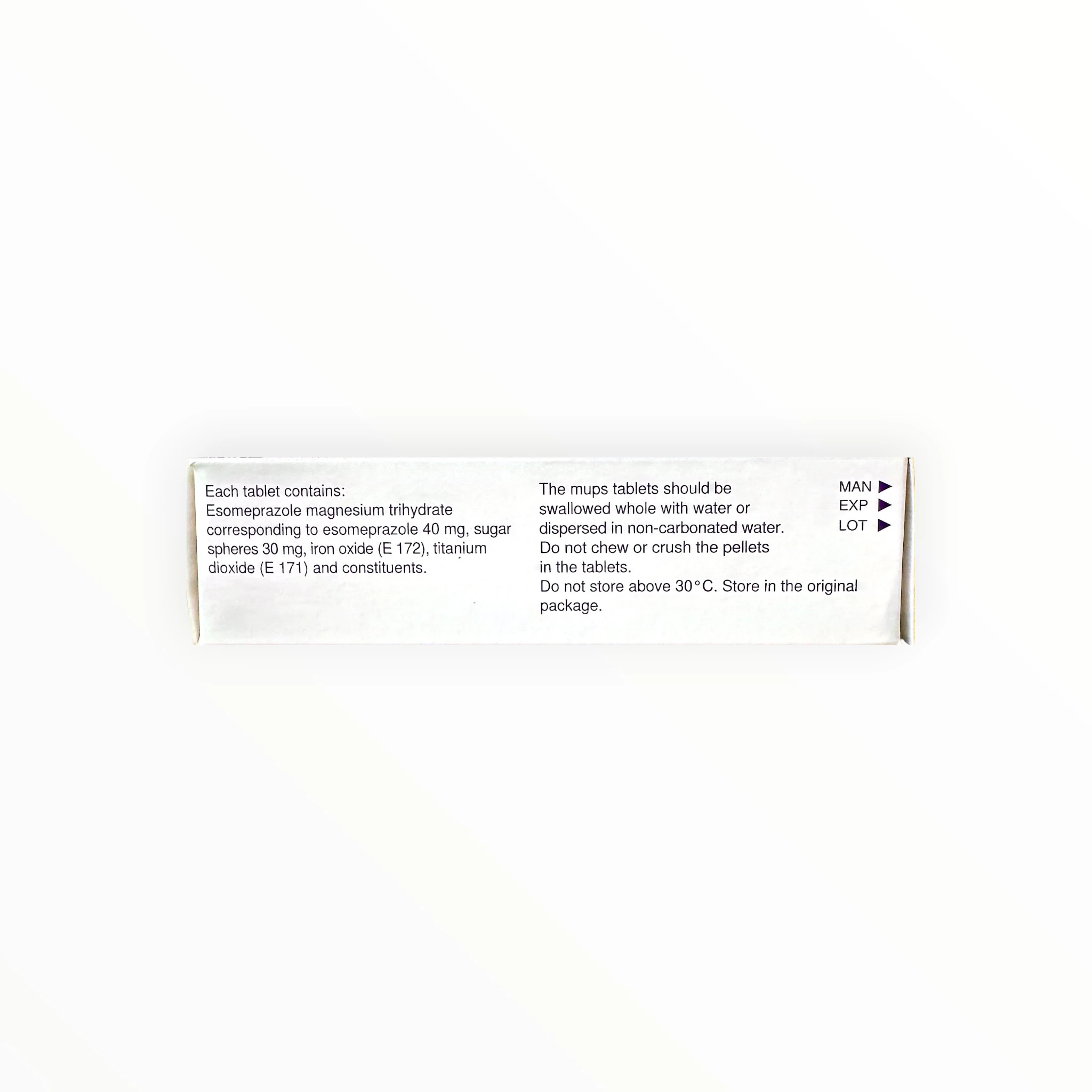 Thuốc Nexium Mups 40mg Esomeprazole điều trị viêm thực quản do trào ngược (Hộp 2 vỉ x 7 viên) 2 Nexium mups - hộp 2