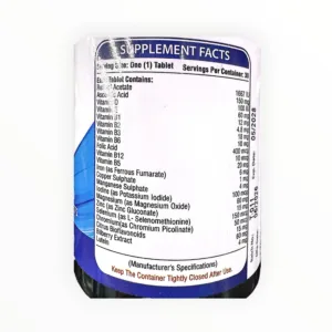 Viên nén Visionex Nutrifactor Lutein 4mg, Việt quất 60mg, Vitamin C, E, Kẽm hỗ trợ tăng cường thị lực (Lọ 30 viên) - lọ 4
