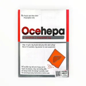 Thuốc Ocehepa 3g L-ornithin L-aspartat điều trị rối loạn chức năng gan, tăng amoniac máu (NSX VCP JSC, Hộp 14 gói x 5g) - hộp 1