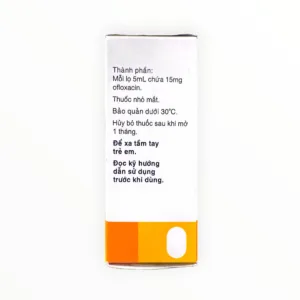 Thuốc nhỏ mắt Oflovid Ofloxacin 0,3% điều trị nhiễm khuẩn mắt: viêm kết mạc, viêm bờ mi, lẹo, loét giác mạc (Hộp 1 lọ 5mL) 3 Thuốc nhỏ mắt Oflovid Ofloxacin 0,3% điều trị nhiễm khuẩn mắt: viêm kết mạc, viêm bờ mi, lẹo, loét giác mạc (Hộp 1 lọ 5mL) - hộp 2