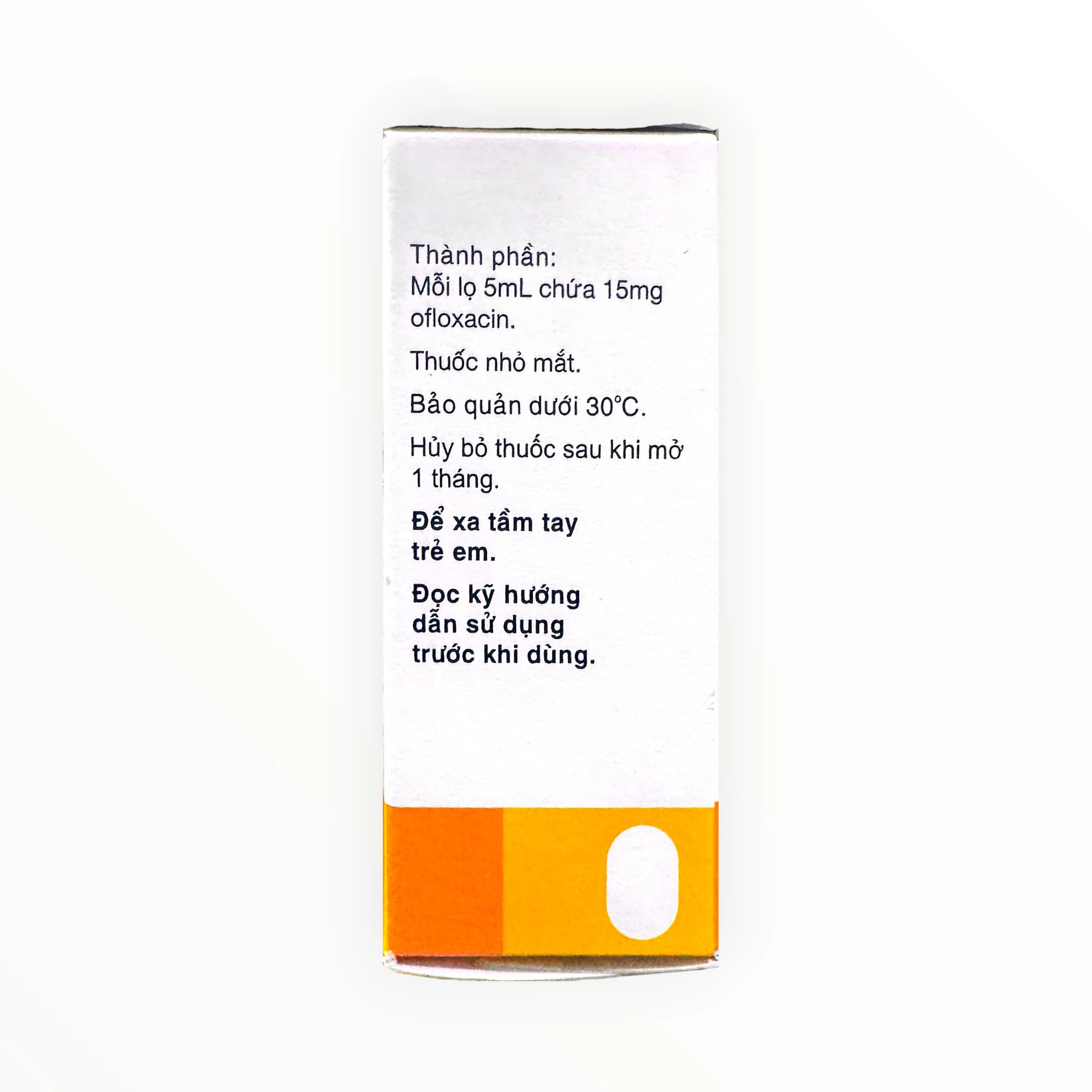 Thuốc nhỏ mắt Oflovid Ofloxacin 0,3% điều trị nhiễm khuẩn mắt: viêm kết mạc, viêm bờ mi, lẹo, loét giác mạc (Hộp 1 lọ 5mL) 2 Thuốc nhỏ mắt Oflovid Ofloxacin 0,3% điều trị nhiễm khuẩn mắt: viêm kết mạc, viêm bờ mi, lẹo, loét giác mạc (Hộp 1 lọ 5mL) - hộp 2