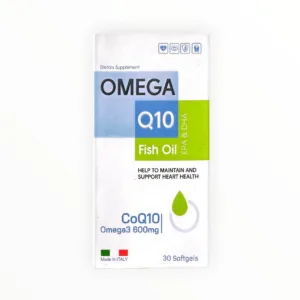 Viên nang mềm Omega Q10 O.F.I Omega-3 600mg, CoQ10 100mg hỗ trợ chống oxy hóa, tốt cho mắt, não, tim mạch (Hộp 30 viên) - hộp 1