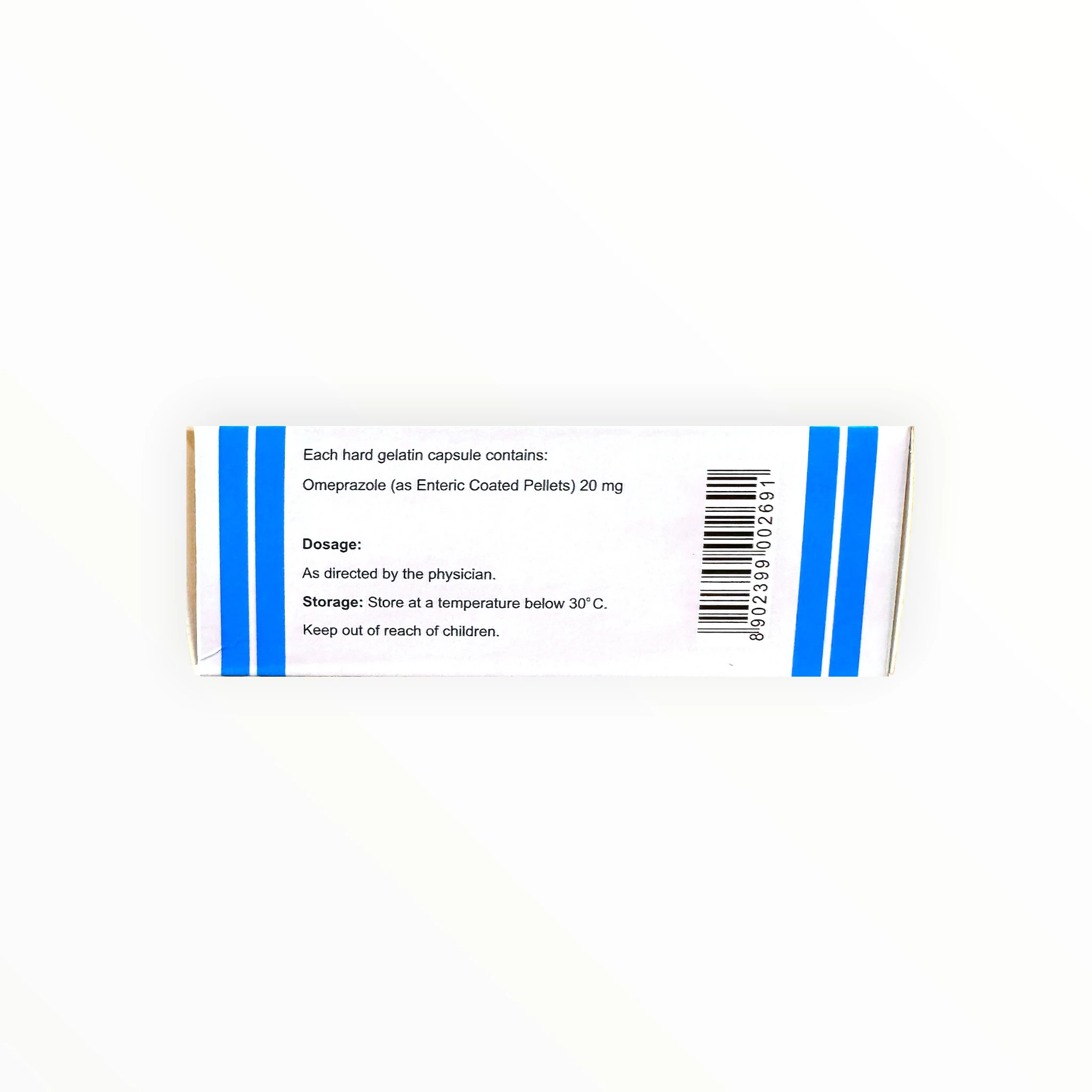 Thuốc Omeprazole 20mg Brawn điều trị loét dạ dày tá tràng, viêm thực quản trào ngược (Hộp 10 vỉ x 10 viên) 2 Omeprazole Delayed-Release Capsules USP - hộp 2