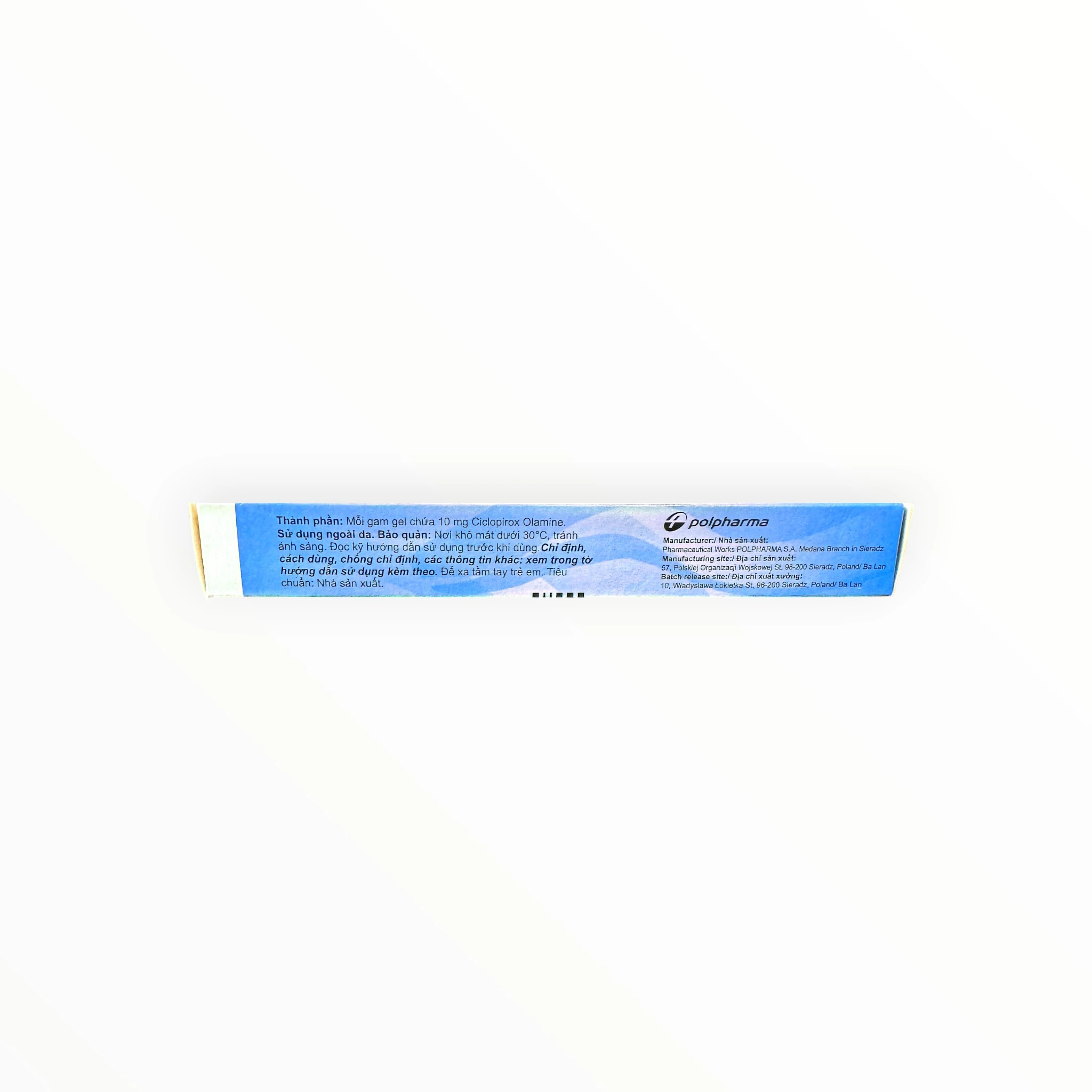 Gel bôi ngoài da Pirolam Ciclopirox olamin 10mg/g kháng nấm, trị nấm da, nấm da đầu, nấm móng, nấm da đùi (Tuýp 20g) 2 Gel bôi ngoài da Pirolam Ciclopirox olamin 10mg/g kháng nấm, trị nấm da, nấm da đầu, nấm móng, nấm da đùi (Tuýp 20g) - hộp 2