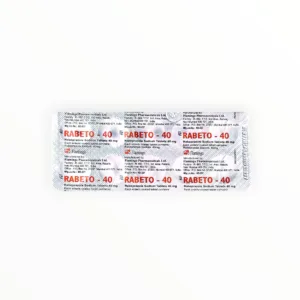 Thuốc Rabeto-40 Rabeprazol điều trị trào ngược dạ dày thực quản, loét tá tràng (Hộp 10 vỉ x 10 viên) 11 Rabeto-40 - vỉ 1