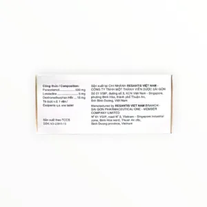 Thuốc viên nén Roceta F Paracetamol 500mg Loratadin 5mg Dextromethorphan 15mg trị cảm cúm (Hộp 10 vỉ x 10 viên) - hộp 2