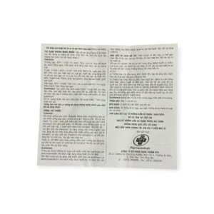Tờ hướng dẫn sử dụng siro Broncholax OPV