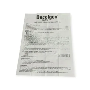 Tờ hướng dẫn sử dụng siro Decolgen United Pharma