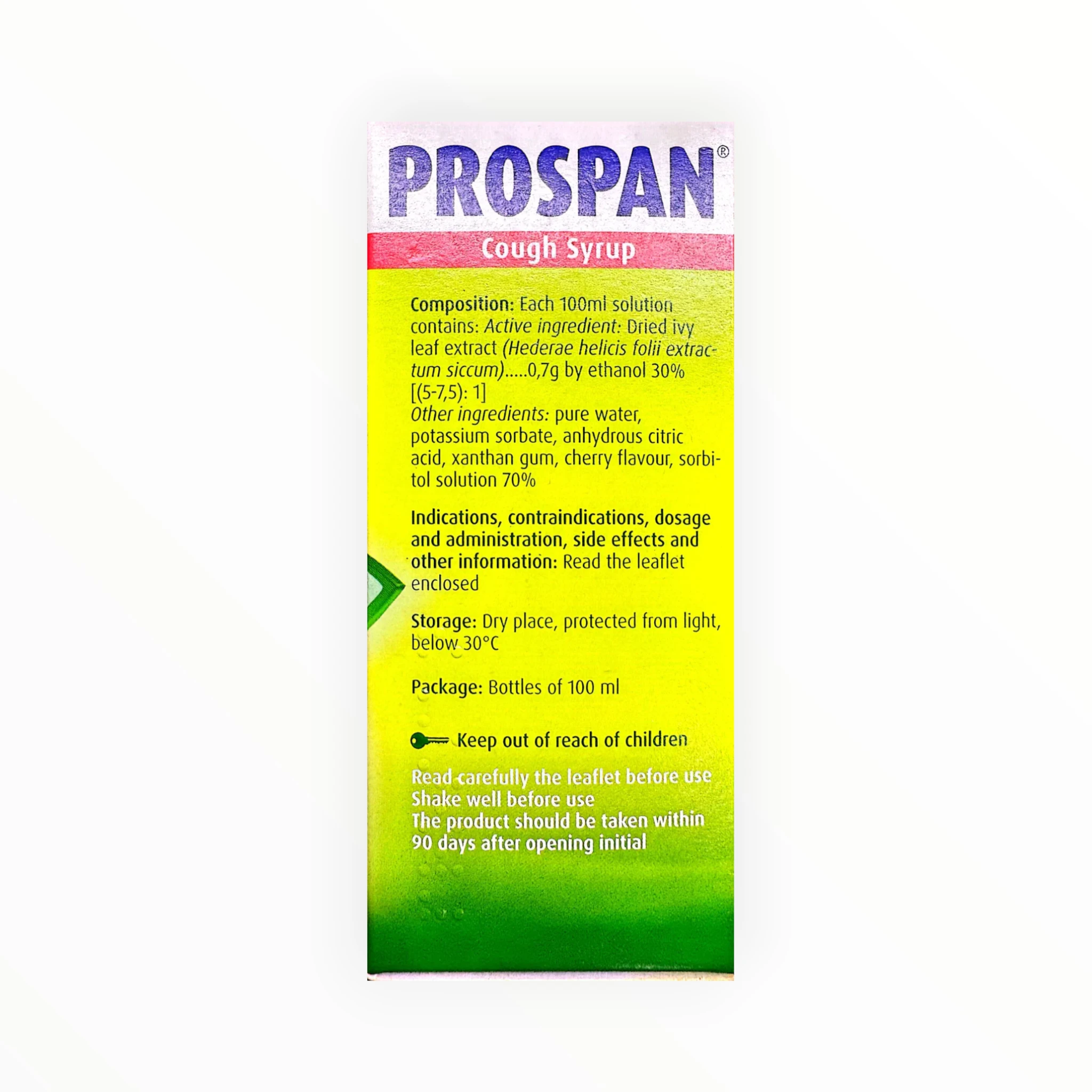 Siro ho Prospan Cao lá thường xuân 35mg/5ml tiêu nhầy, giảm ho trong viêm đường hô hấp (Hộp 1 chai 100ml) 2 siro ho prospan 100ml 2 1
