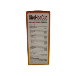 Hộp siro Hoa Cúc Bromelain & Papain