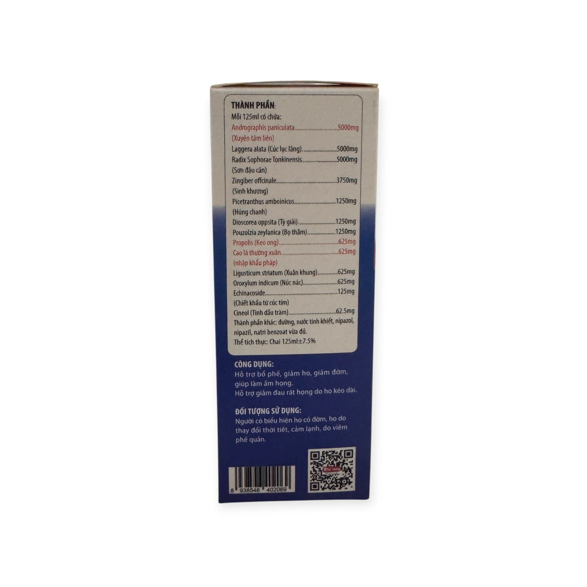 Siro Hodrganic Gold Organic hỗ trợ bổ phế, giảm ho, giảm đờm (Hộp 1 chai 125ml) 3 Hộp siro Hodrganic Gold Organic