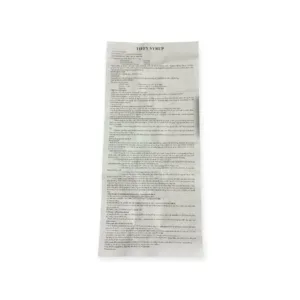 Tờ hướng dẫn sử dụng siro Tiffy Thai Nakorn Patana